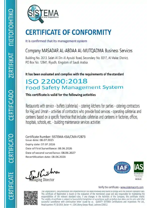 Iso cert copy